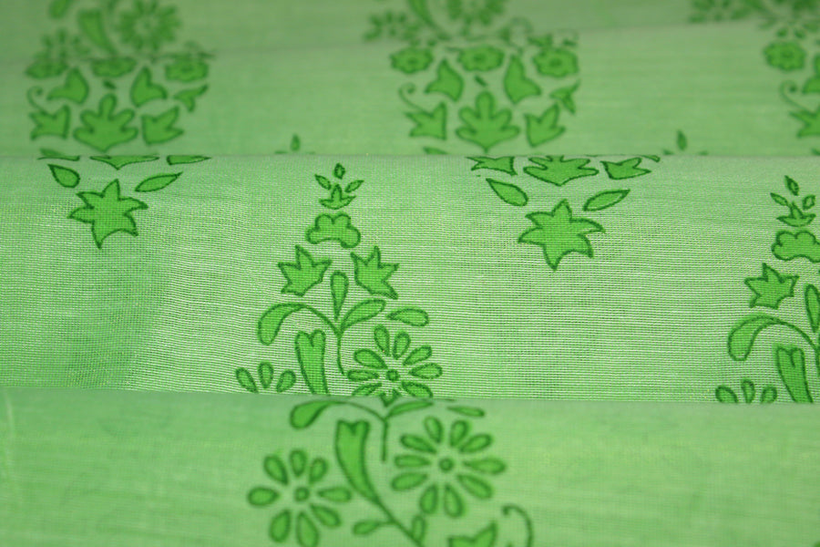 RedFlower Women's Unstitched Printed Poly Chanderi Fabric Material