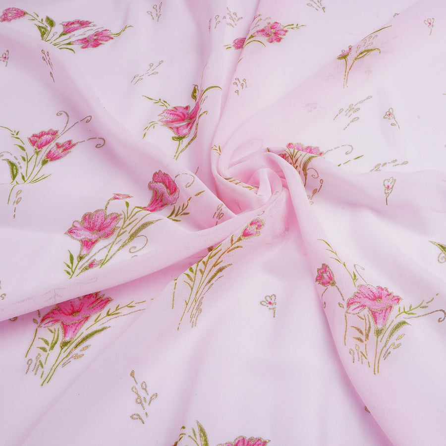 RedFlower Women's Unstitched Printed Faux Georgette Fabric Material