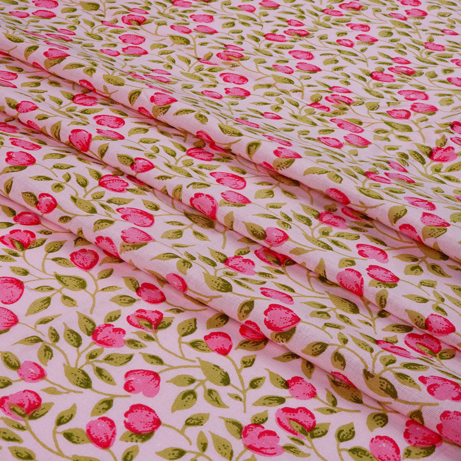 RedFlower Women's Unstitched Printed Pure Dyed Cotton Fabric Material