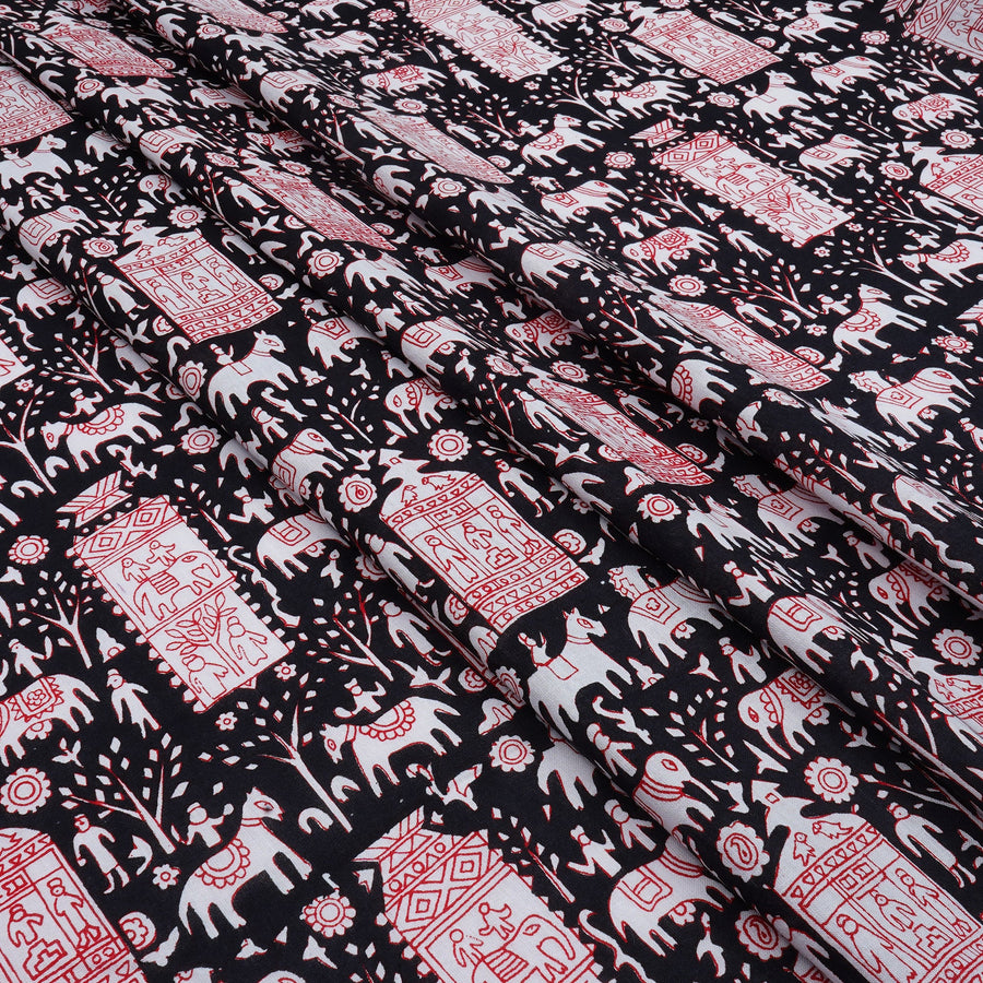 RedFlower Women's Unstitched Printed Pure Cotton Fabric Material
