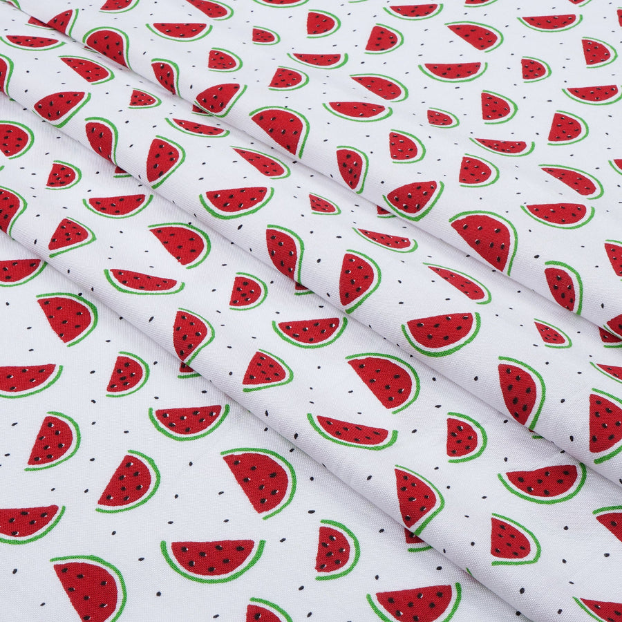 RedFlower Quirky Unstitched Printed Pure Viscose Rayon Fabric Material