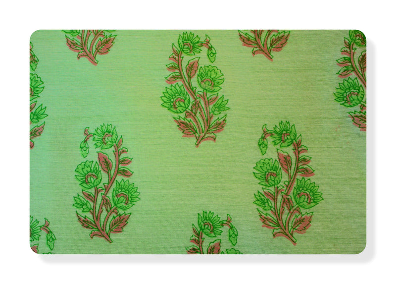 RedFlower Women's Unstitched Printed Poly Chanderi Fabric Material