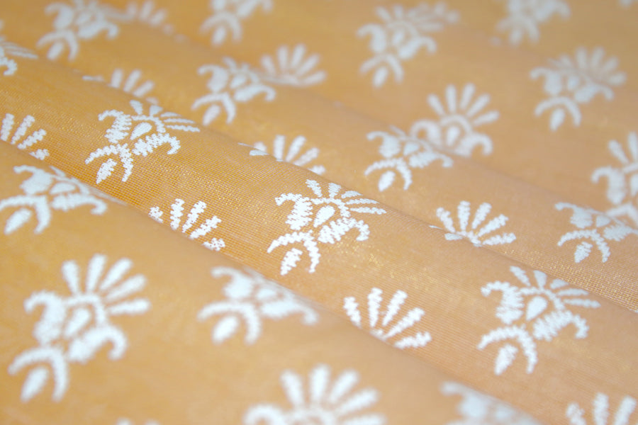 RedFlower Women's Unstitched Printed Poly Chanderi Fabric Material