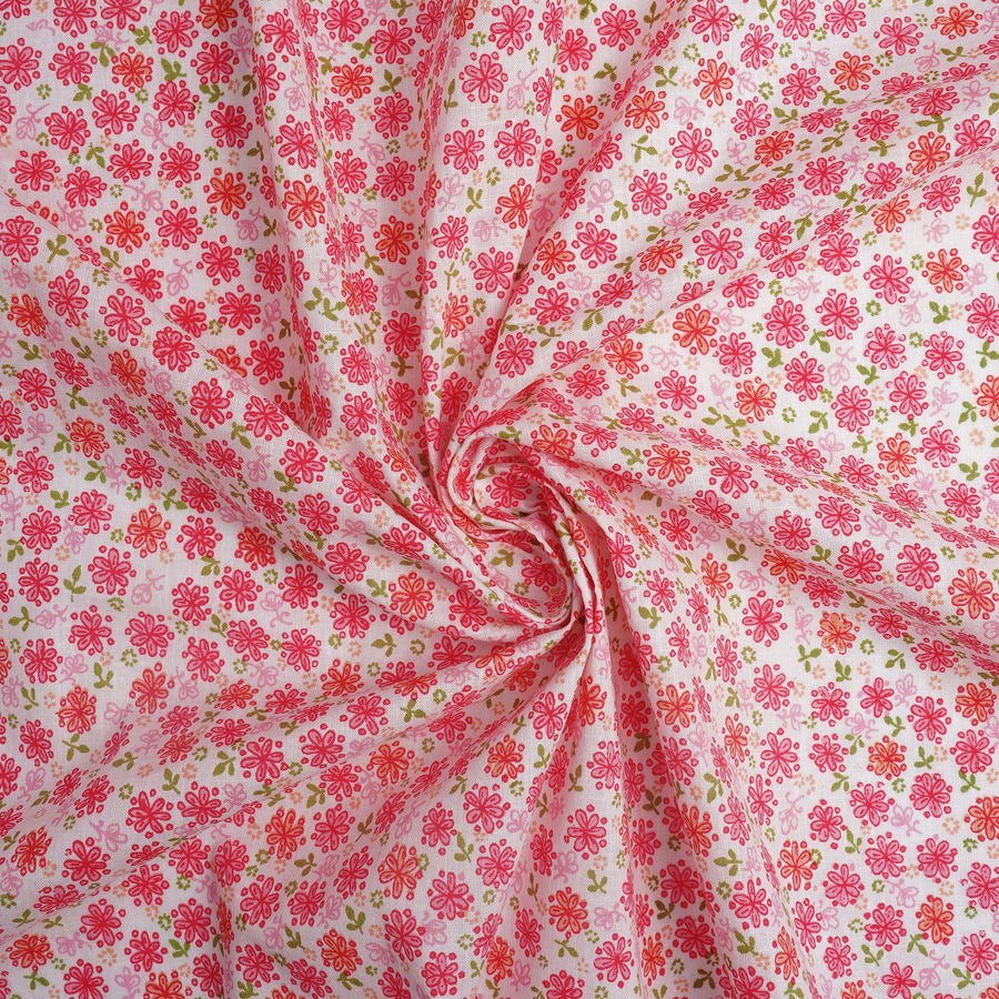 RedFlower Women's Unstitched Printed Pure Cotton Fabric Material