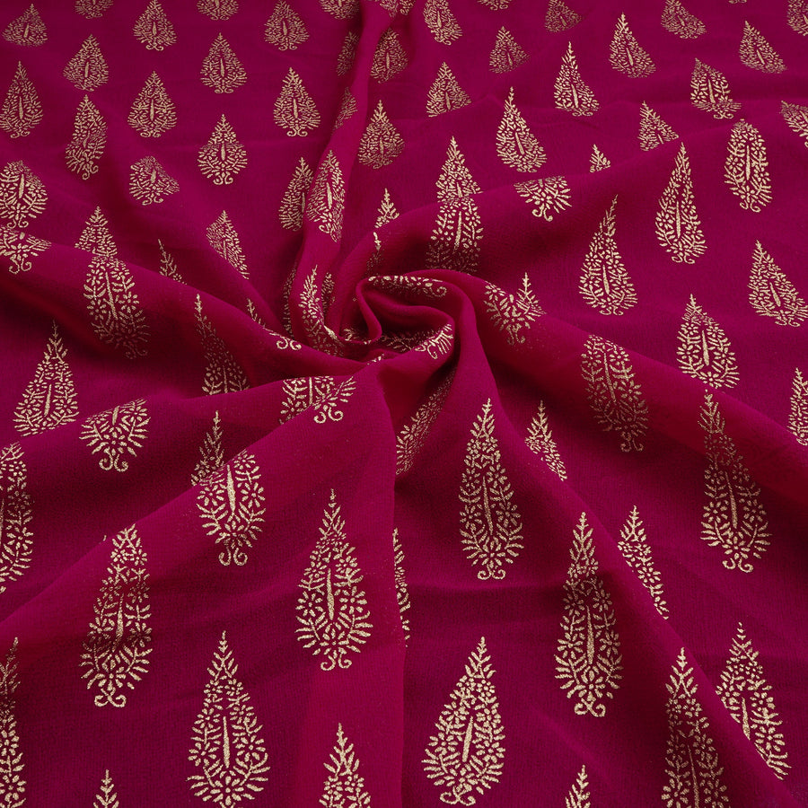 RedFlower Women's Unstitched Printed Faux Georgette Fabric Material