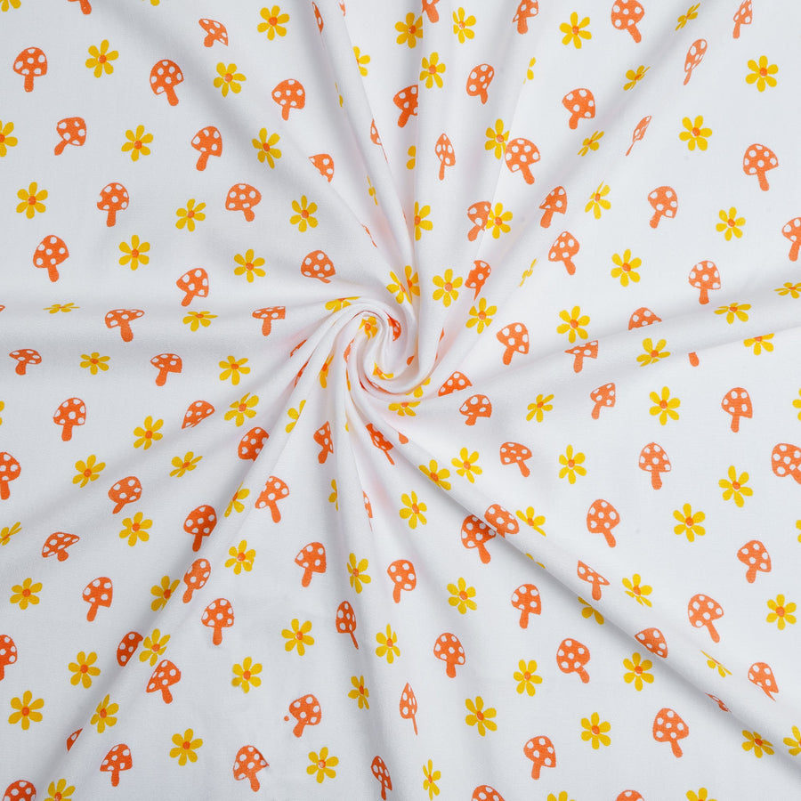 RedFlower Quirky Unstitched Printed Pure Viscose Rayon Fabric Material