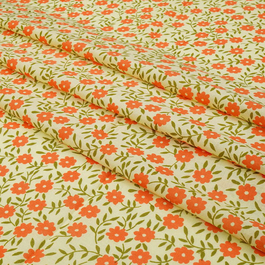 RedFlower Women's Unstitched Printed Pure Dyed Cotton Fabric Material