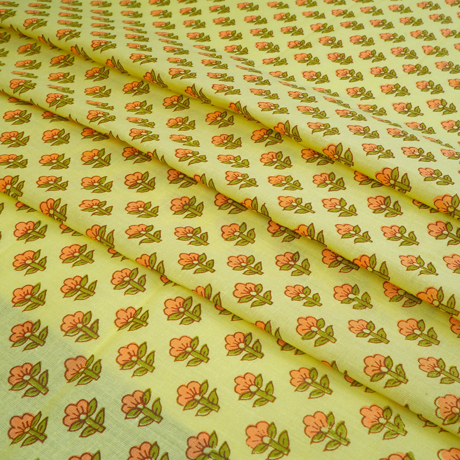 RedFlower Women's Unstitched Printed Pure Dyed Cotton Fabric Material