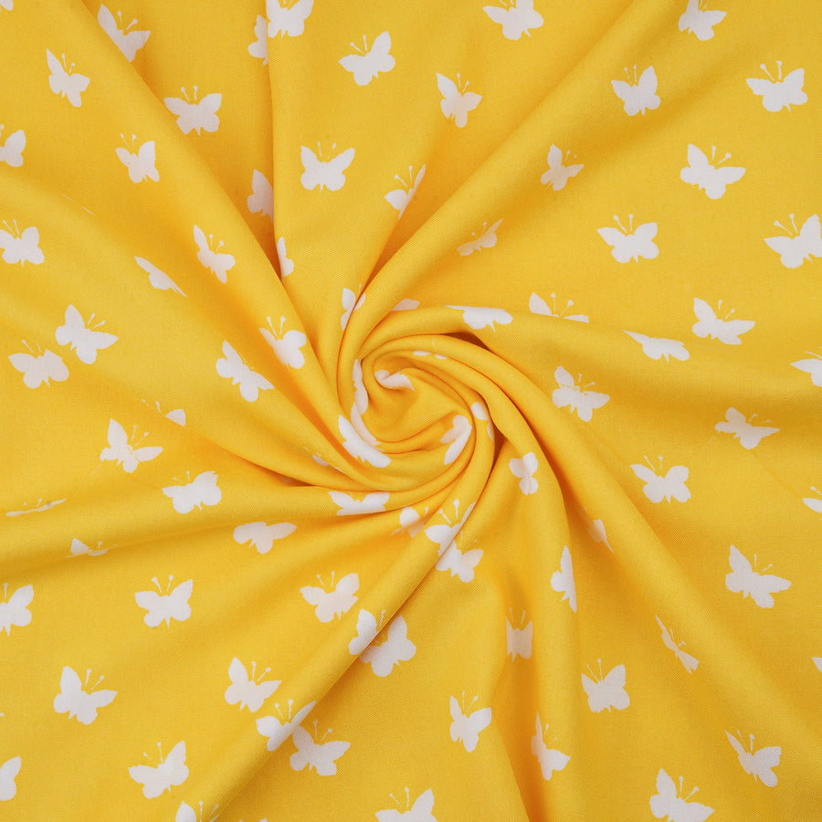 RedFlower Quirky Unstitched Printed Pure Viscose Rayon Fabric Material