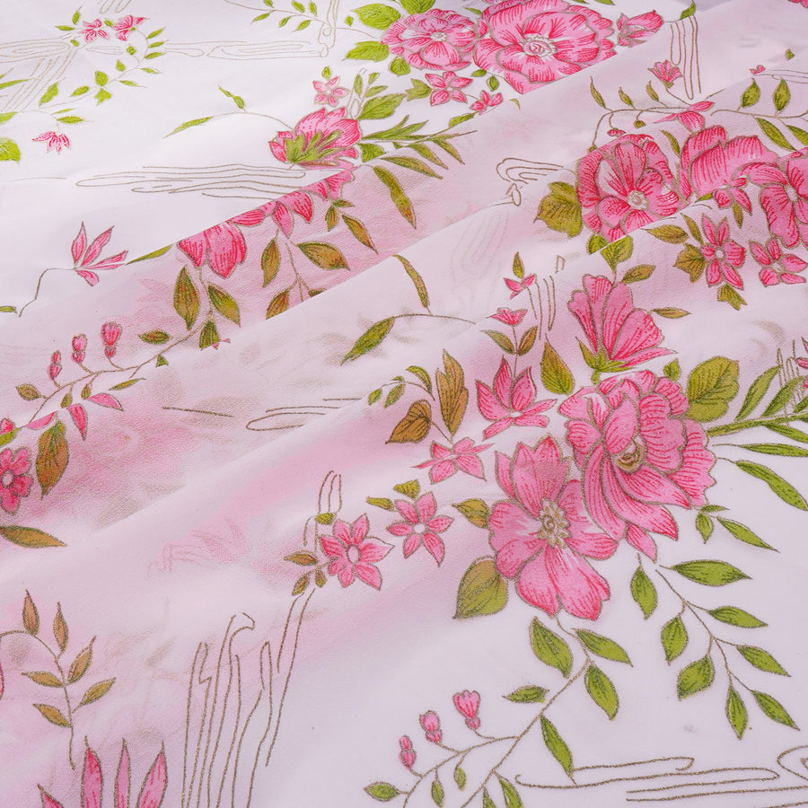 RedFlower Women's Unstitched Printed Faux Georgette Fabric Material