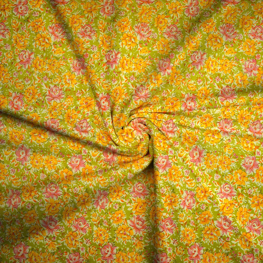 RedFlower Women's Unstitched Printed Pure Dyed Cotton Fabric Material