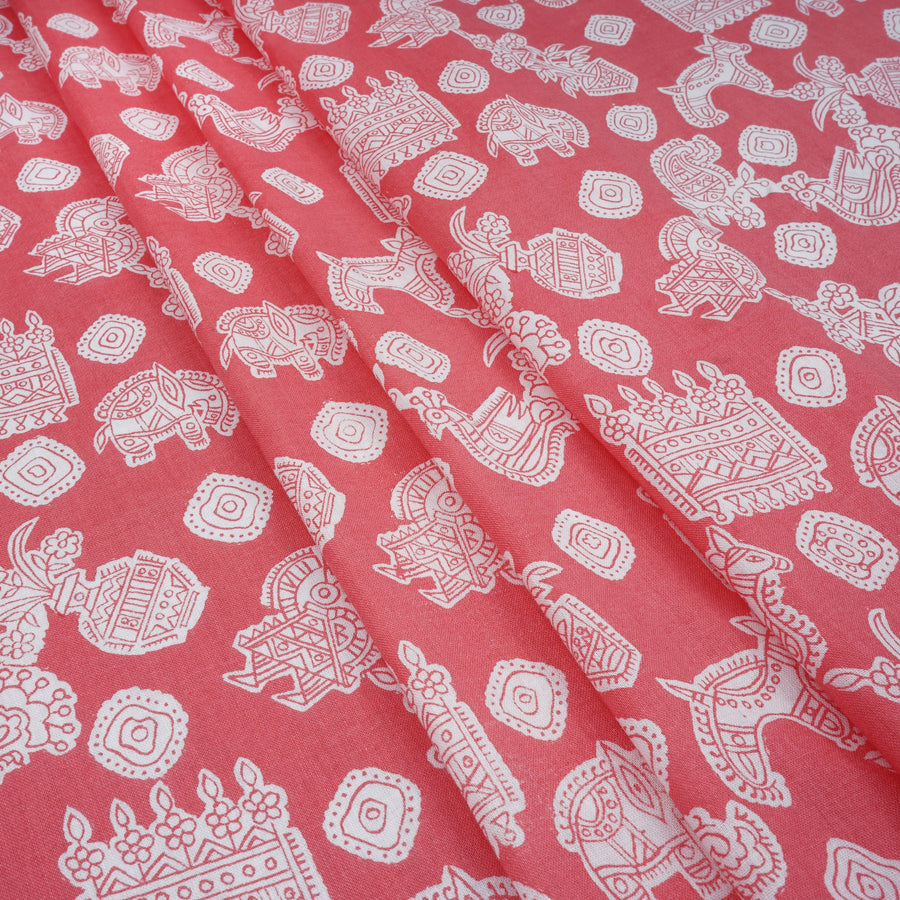 RedFlower Women's Unstitched Printed Pure Cotton Fabric Material