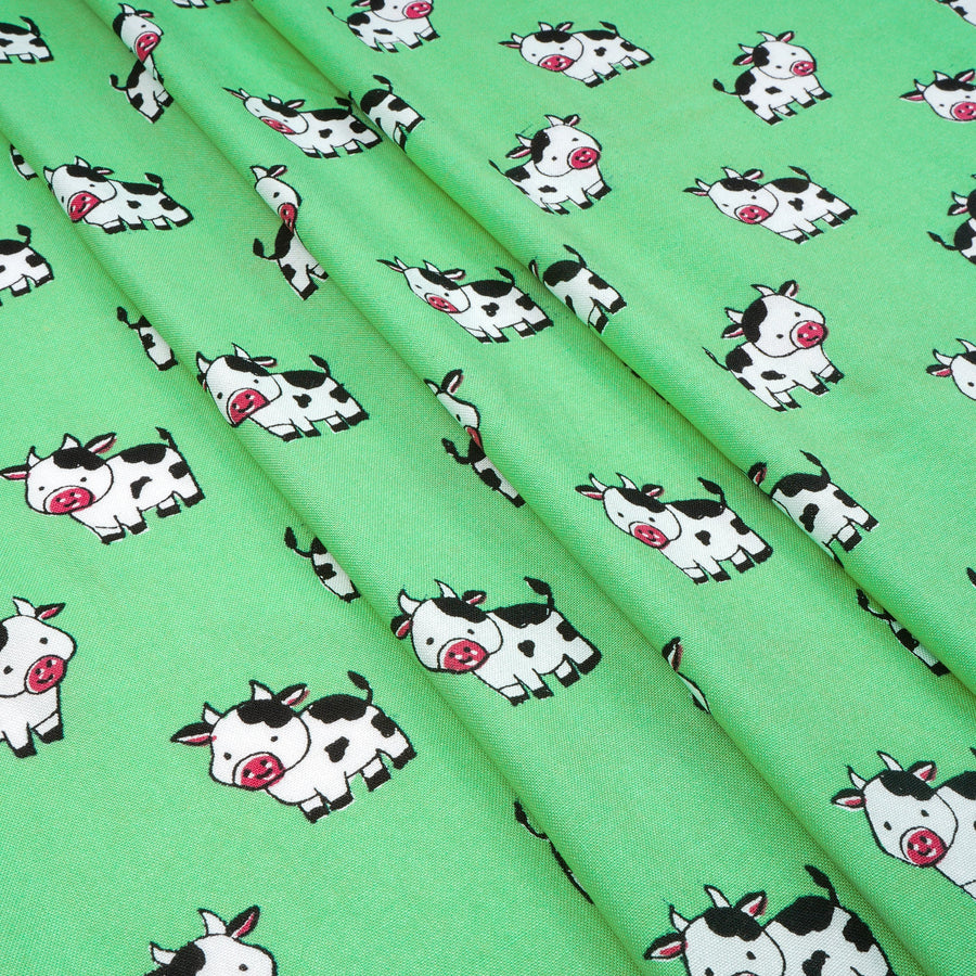 RedFlower Quirky Unstitched Printed Pure Viscose Rayon Fabric Material