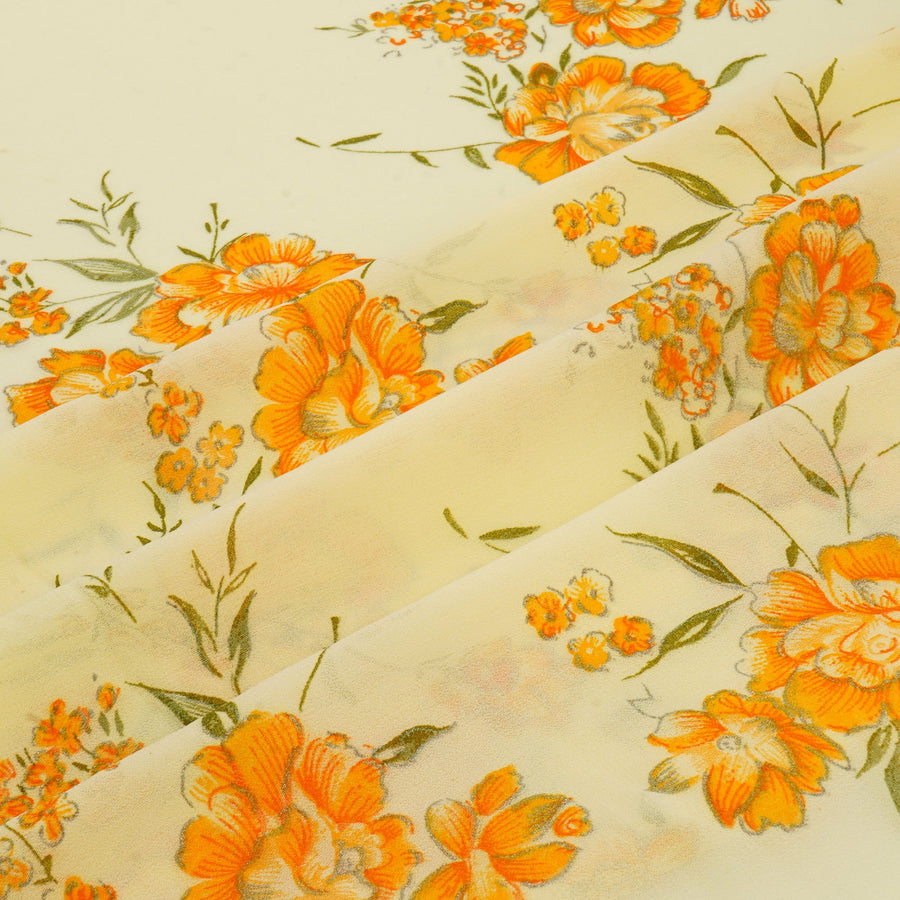 RedFlower Women's Unstitched Printed Faux Georgette Fabric Material