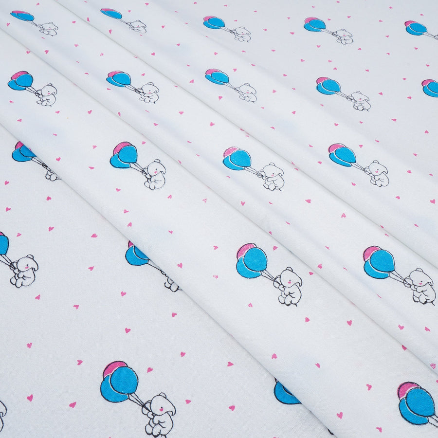 RedFlower Quirky Unstitched Printed Pure Viscose Rayon Fabric Material