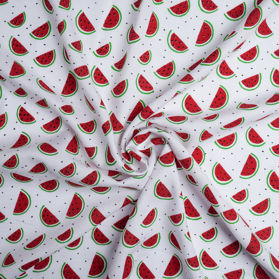RedFlower Quirky Unstitched Printed Pure Viscose Rayon Fabric Material