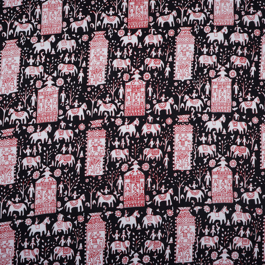 RedFlower Women's Unstitched Printed Pure Cotton Fabric Material