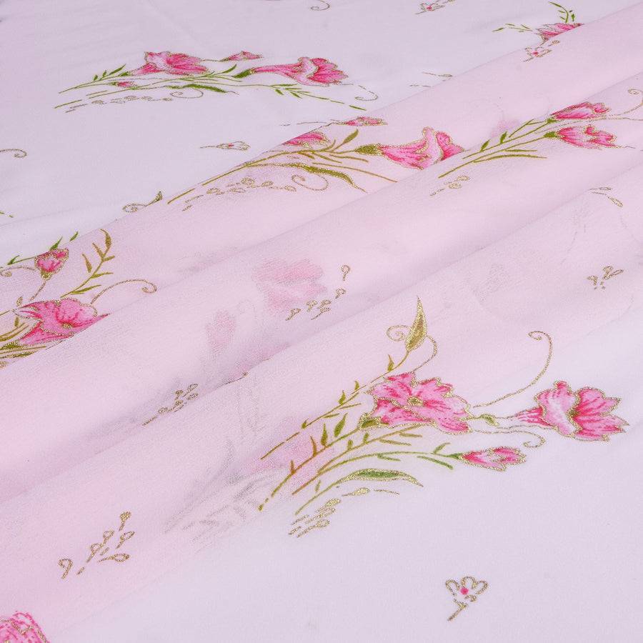 RedFlower Women's Unstitched Printed Faux Georgette Fabric Material