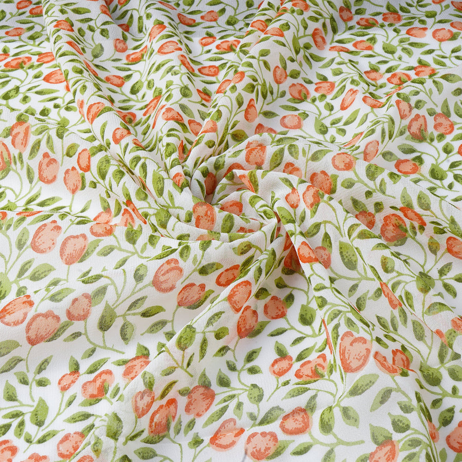 RedFlower Women's Unstitched Printed Pure Viscose Georgette Fabric Material