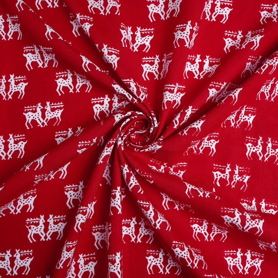 RedFlower Quirky Unstitched Printed Pure Viscose Rayon Fabric Material
