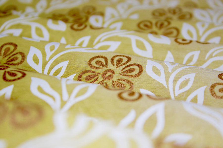 RedFlower Women's Unstitched Printed Poly Chanderi Fabric Material