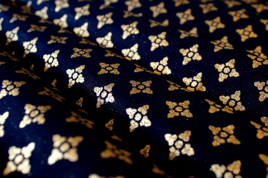 RedFlower Women's Unstitched Printed Poly Chanderi Fabric Material