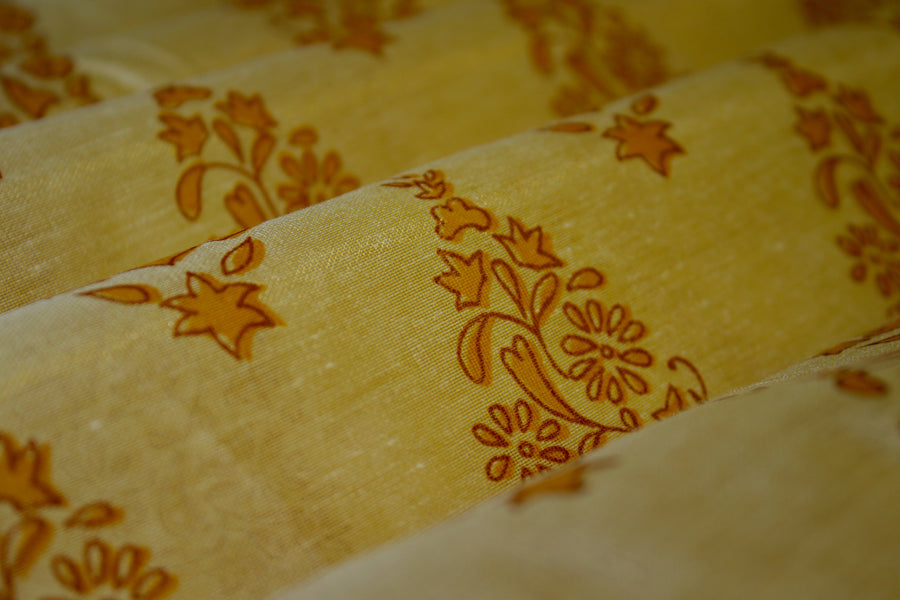 RedFlower Women's Unstitched Printed Poly Chanderi Fabric Material