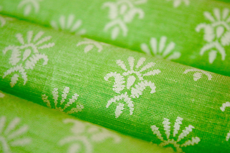 RedFlower Women's Unstitched Printed Poly Chanderi Fabric Material