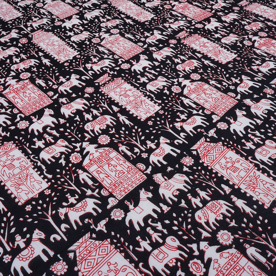 RedFlower Women's Unstitched Printed Pure Cotton Fabric Material