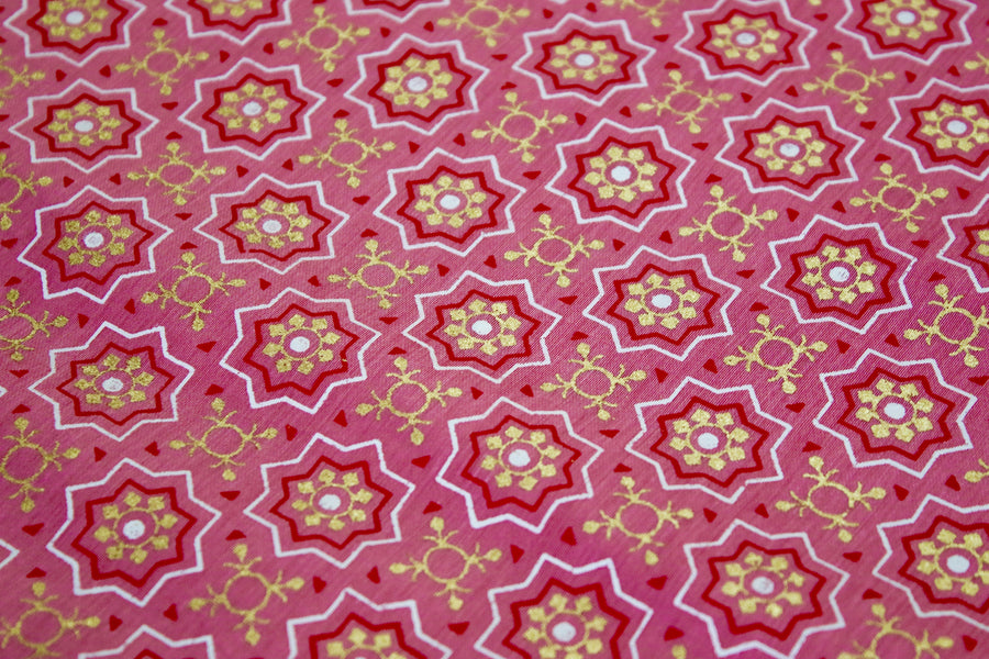 RedFlower Women's Unstitched Printed Poly Chanderi Fabric Material