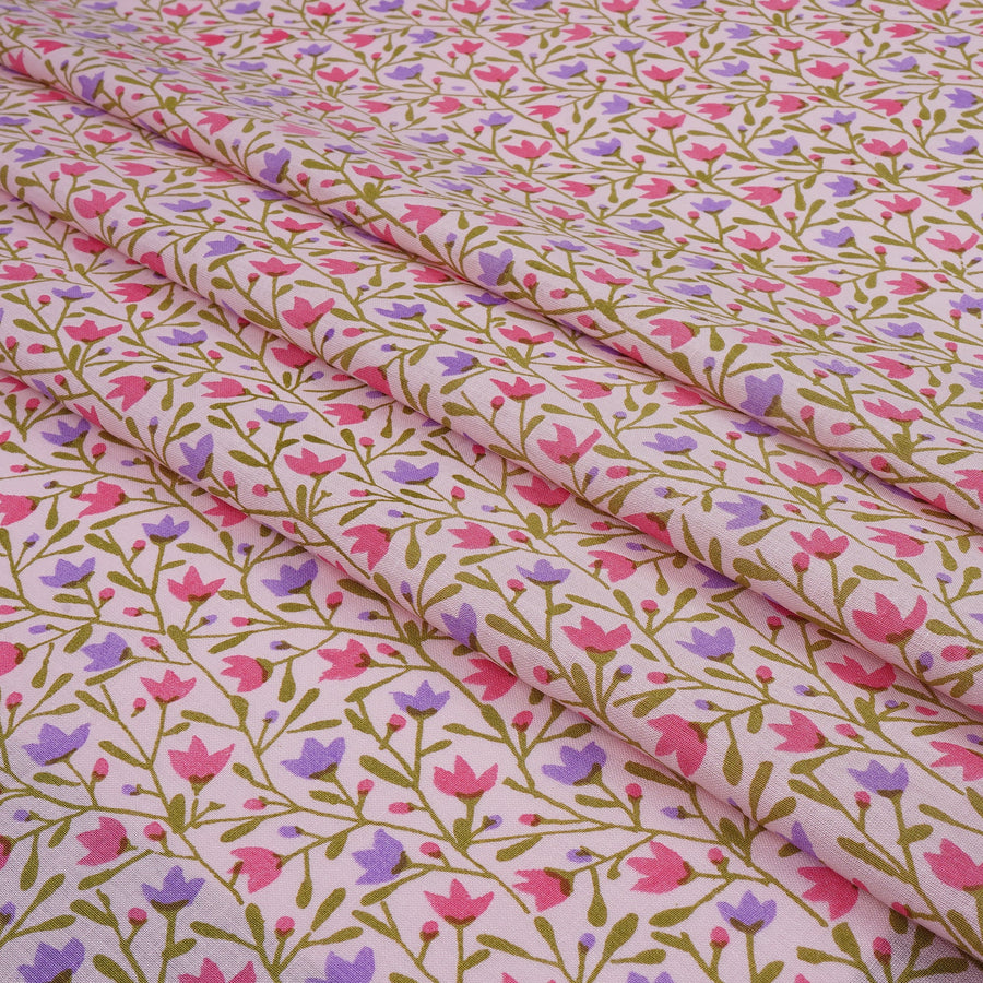 RedFlower Women's Unstitched Printed Pure Dyed Cotton Fabric Material