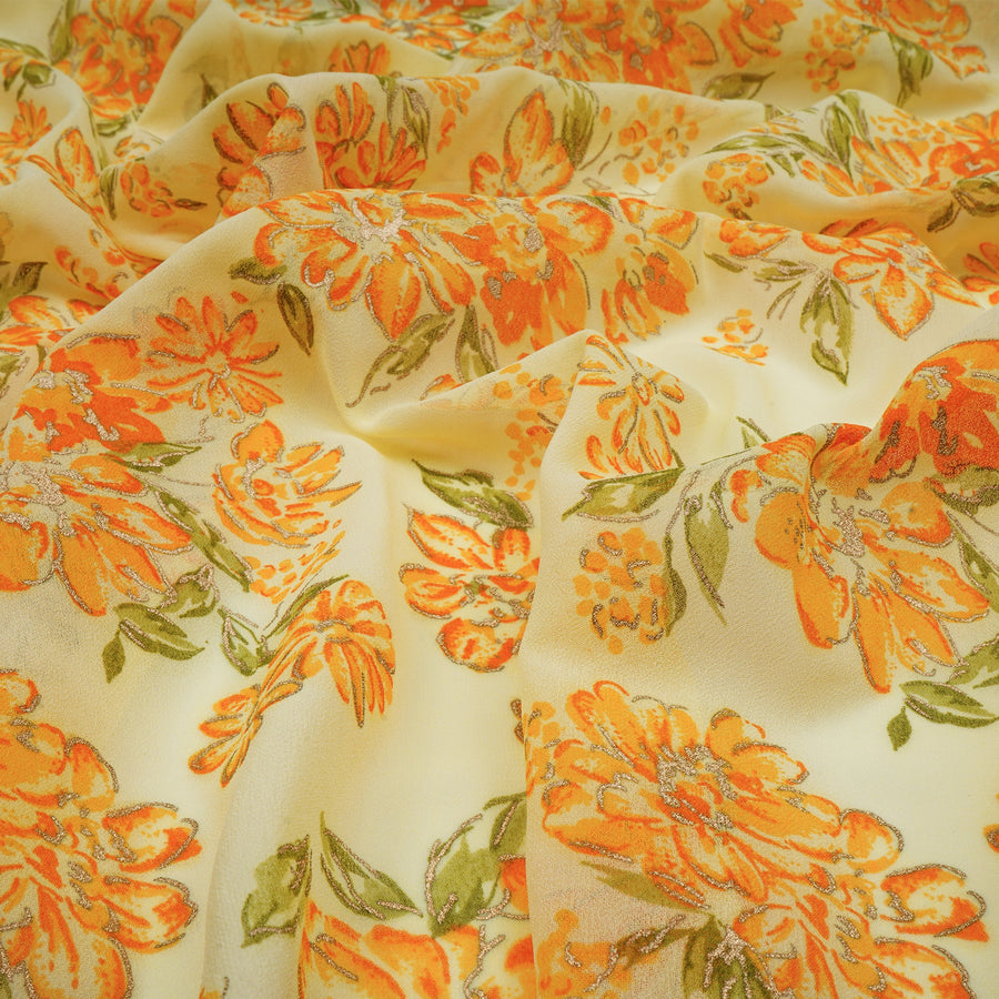 RedFlower Women's Unstitched Printed Faux Georgette Fabric Material