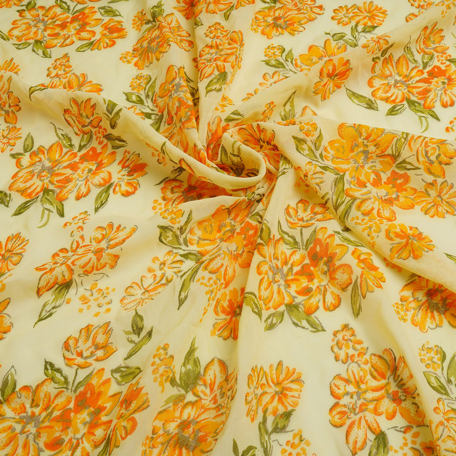 RedFlower Women's Unstitched Printed Faux Georgette Fabric Material