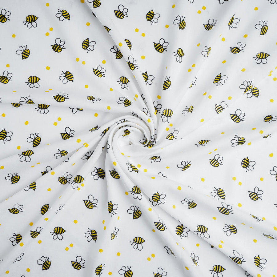 RedFlower Quirky Unstitched Printed Pure Viscose Rayon Fabric Material