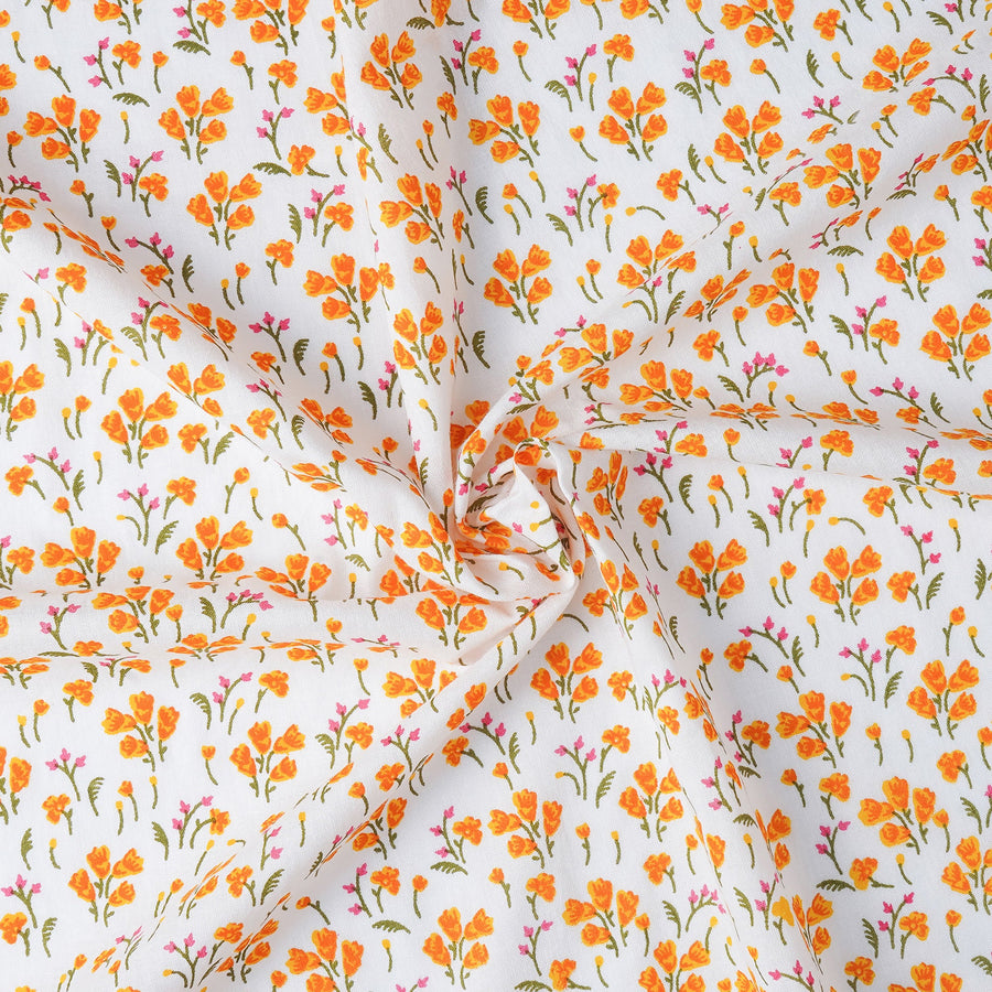 RedFlower Women's Unstitched Printed Pure Cotton Fabric Material