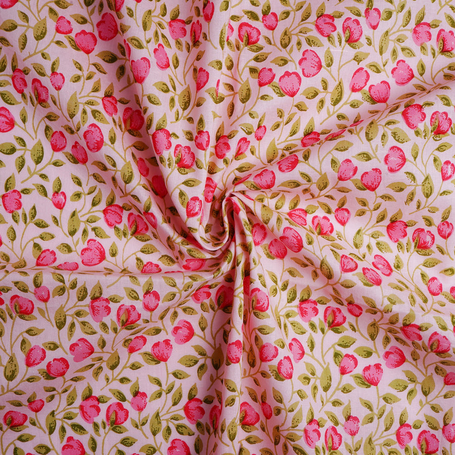 RedFlower Women's Unstitched Printed Pure Dyed Cotton Fabric Material