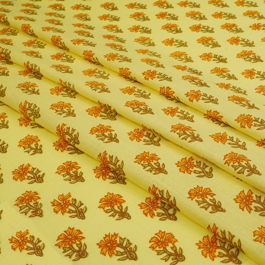 RedFlower Women's Unstitched Printed Pure Dyed Cotton Fabric Material