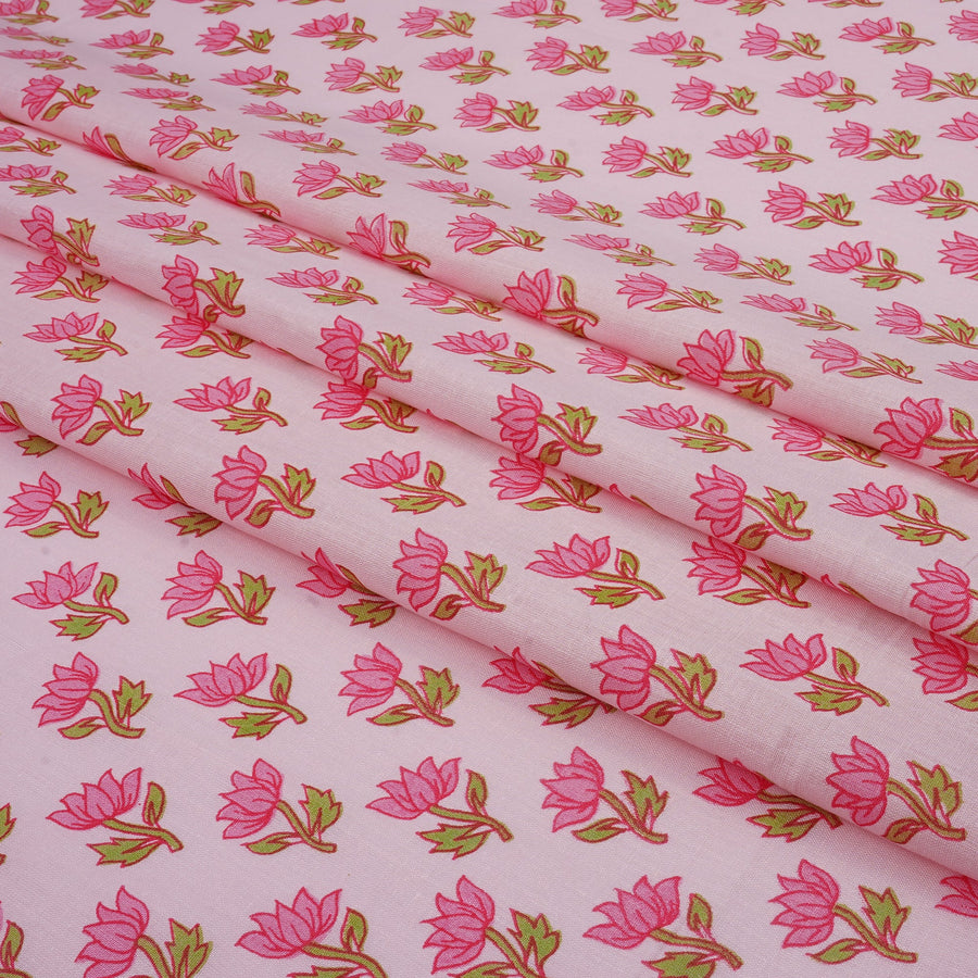 RedFlower Women's Unstitched Printed Pure Dyed Cotton Fabric Material