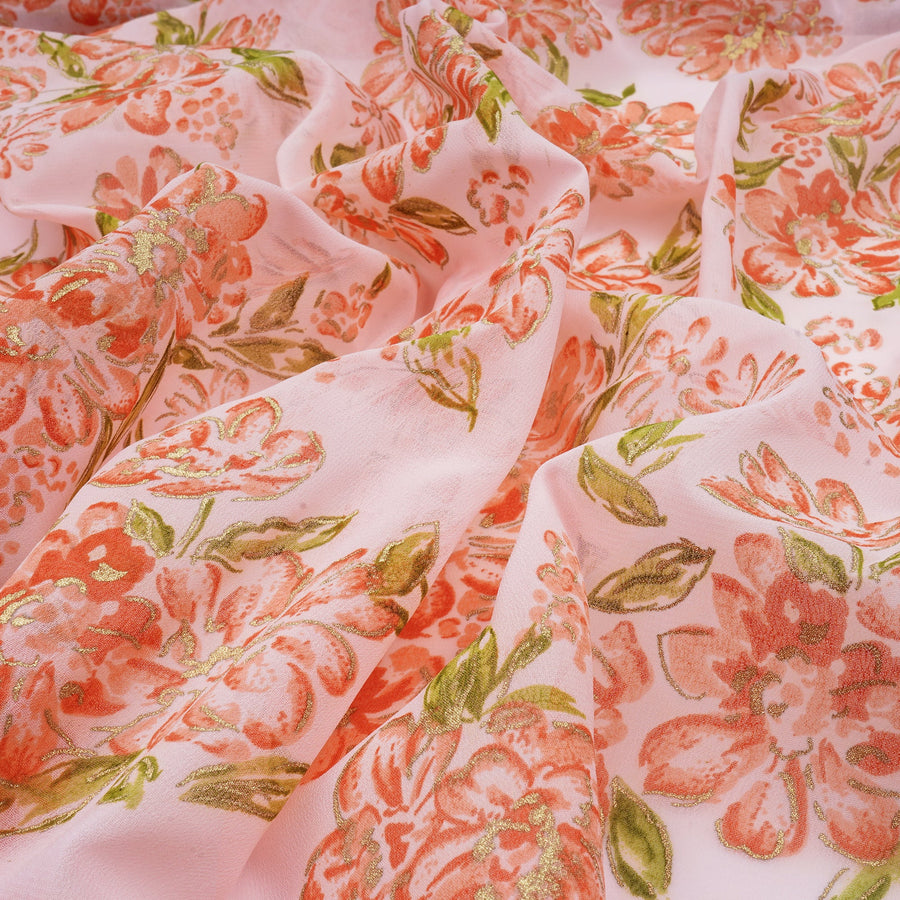 RedFlower Women's Unstitched Printed Faux Georgette Fabric Material