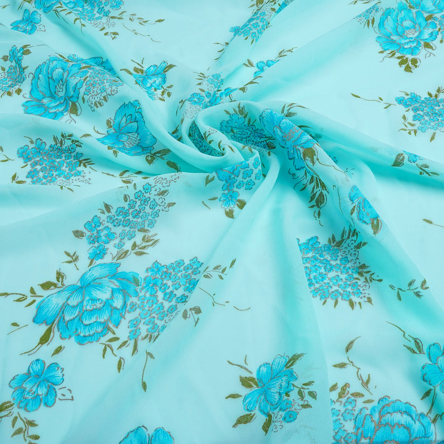 RedFlower Women's Unstitched Printed Faux Georgette Fabric Material