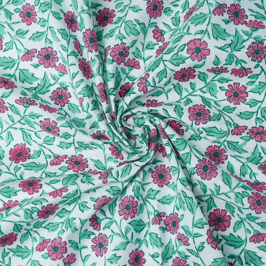 RedFlower Women's Unstitched Printed Pure Cotton Fabric Material