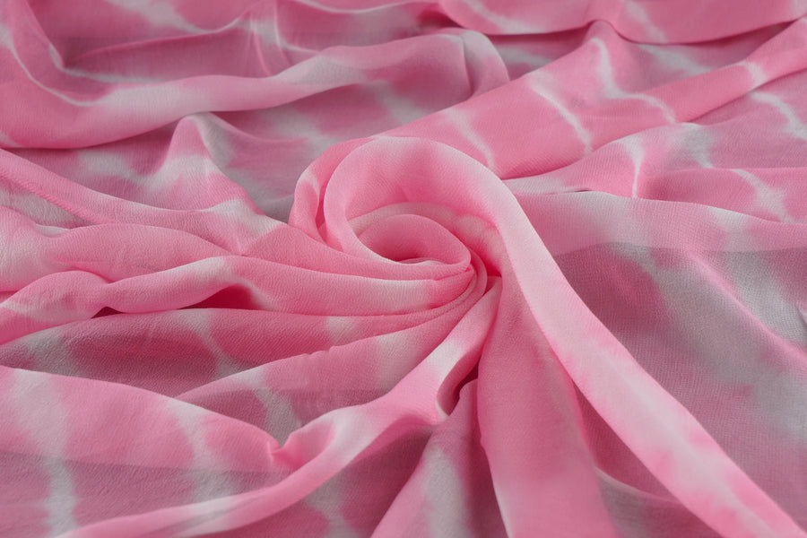 RedFlower Women's Unstitched Tie & Dye Pure Viscose Georgette Fabric Material