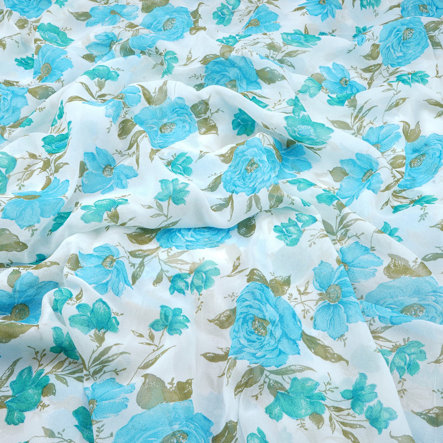 RedFlower Women's Unstitched Printed Pure Viscose Georgette Fabric Material
