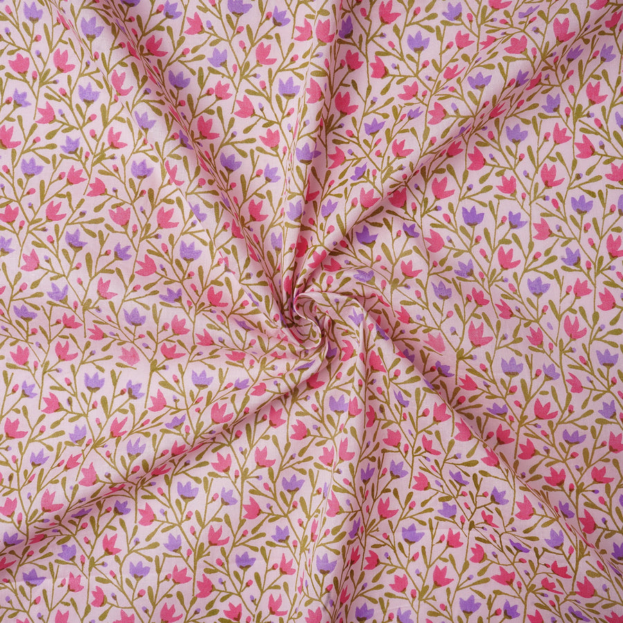 RedFlower Women's Unstitched Printed Pure Dyed Cotton Fabric Material