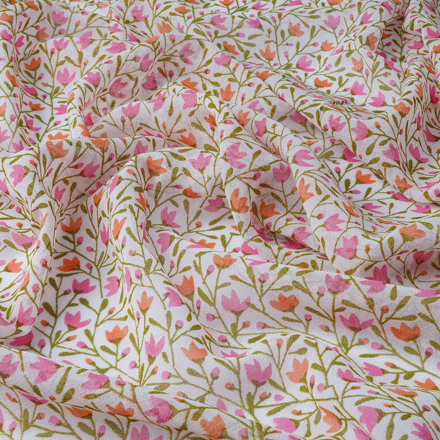 RedFlower Women's Unstitched Printed Pure Viscose Georgette Fabric Material