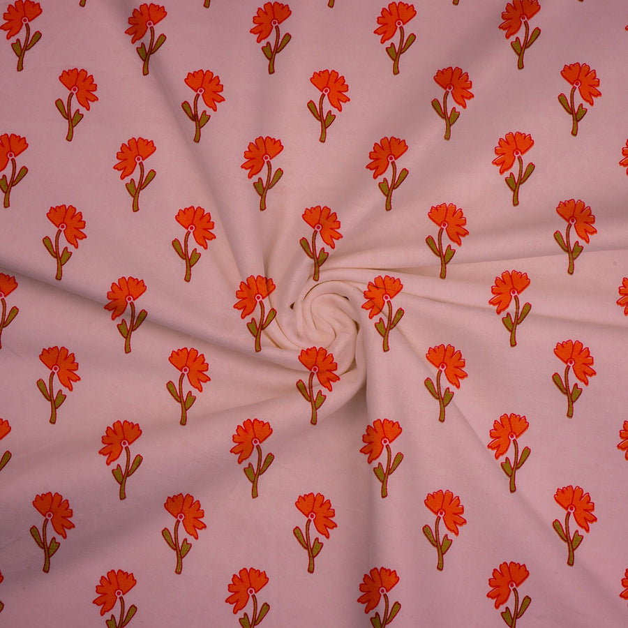 RedFlower Women's Unstitched Printed Pure Dyed Cotton Fabric Material