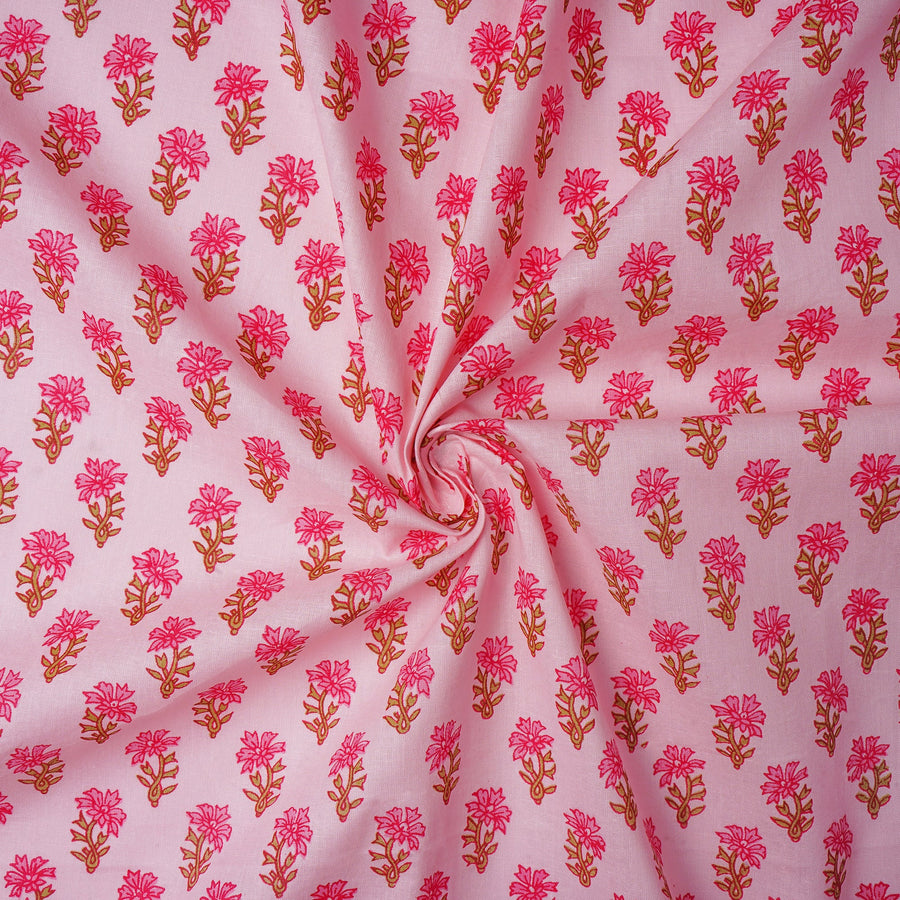 RedFlower Women's Unstitched Printed Pure Dyed Cotton Fabric Material