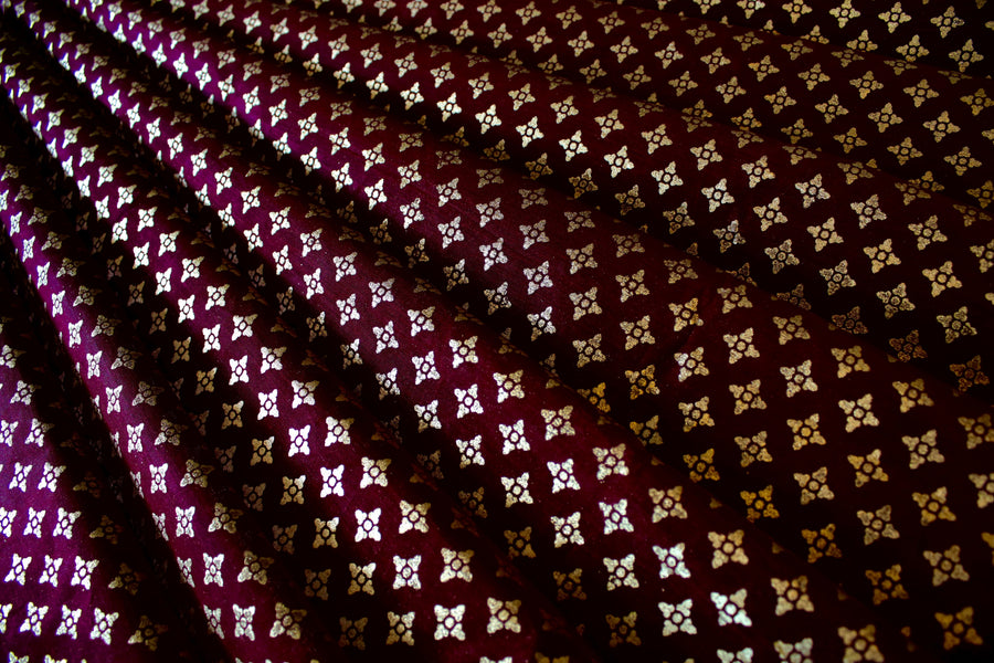 RedFlower Women's Unstitched Printed Poly Chanderi Fabric Material