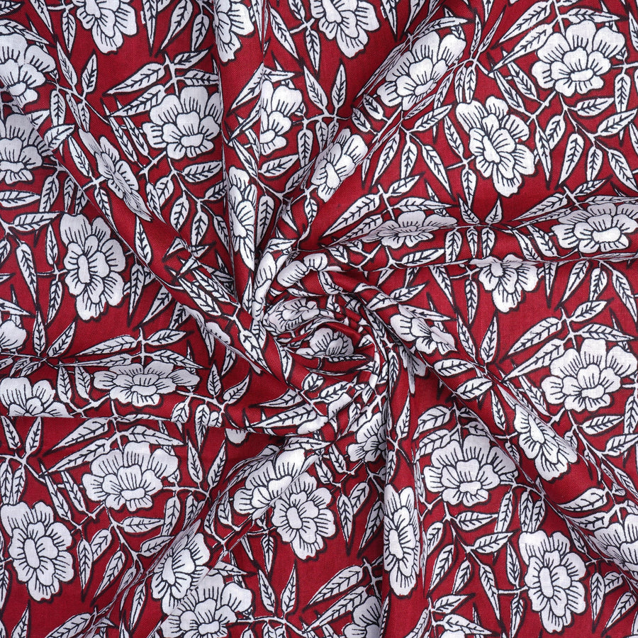 RedFlower Women's Unstitched Printed Pure Cotton Fabric Material
