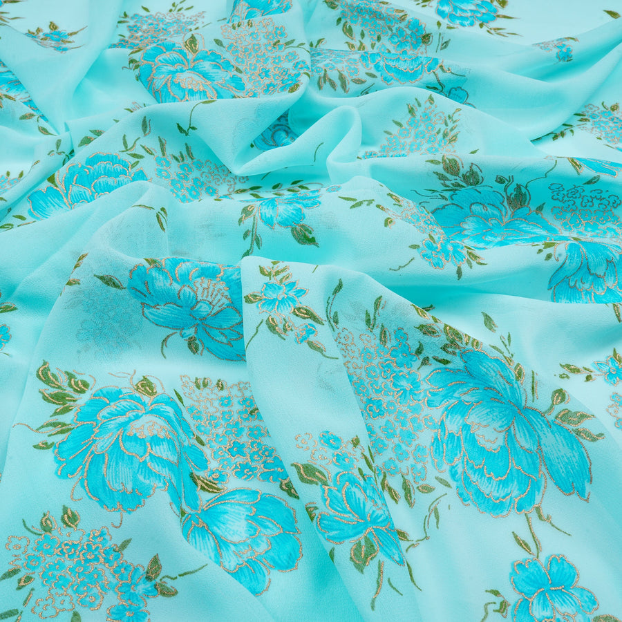 RedFlower Women's Unstitched Printed Faux Georgette Fabric Material